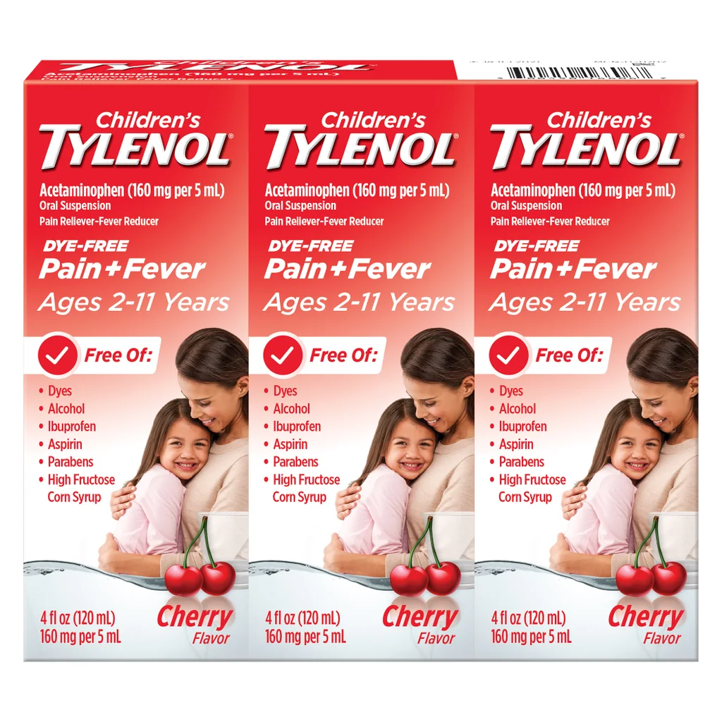 Siro giảm đau, hạ sốt Tylenol cho bé 2-11 tuổi hộp 120ml