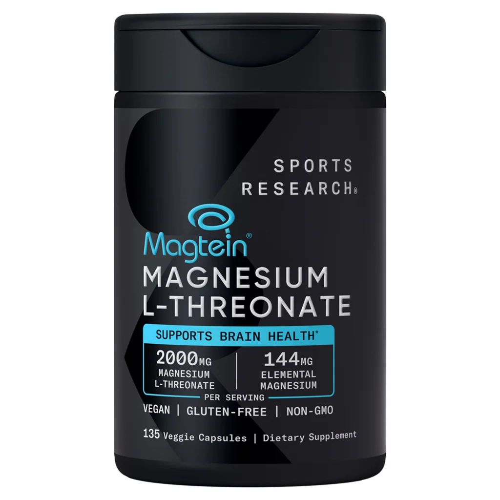 Viên bổ sung Sports Research Magtein Magnesium L-Threonate, 2000 mg, 135 viên