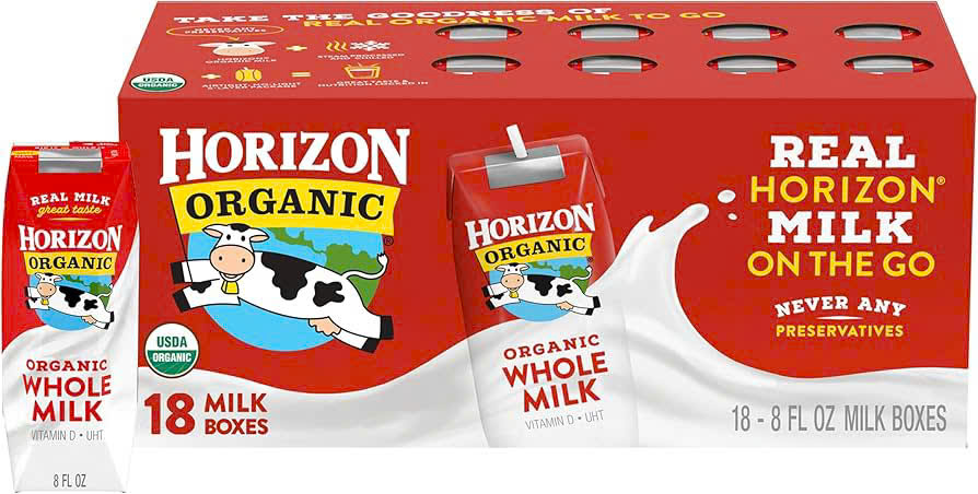 Sữa tươi nguyên kem Horizon cho bé từ 1 tuổi thùng 18 hộp