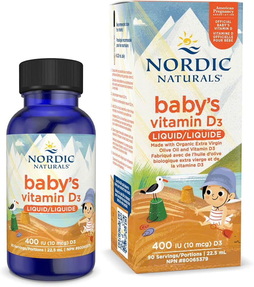 Vitamin D3 Nordic Naturals Baby cho bé 0-12 tháng