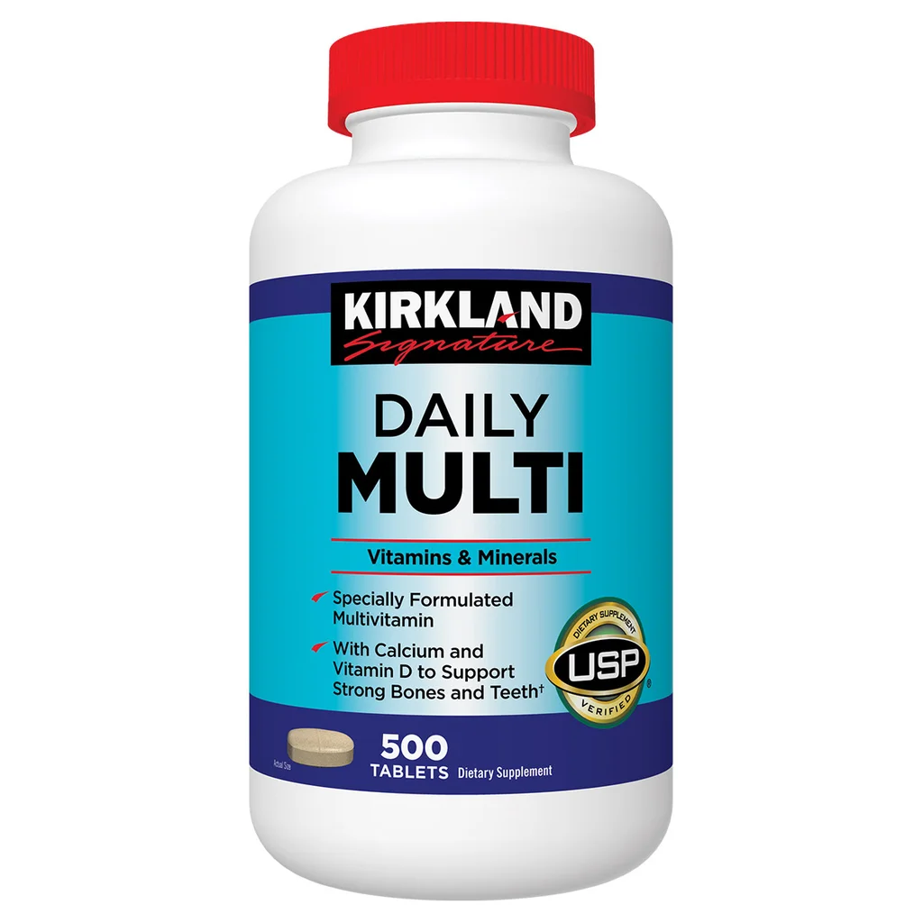 Viên uống bổ sung vitamin tổng hợp Kirkland Signature Daily Multi, 500 viên