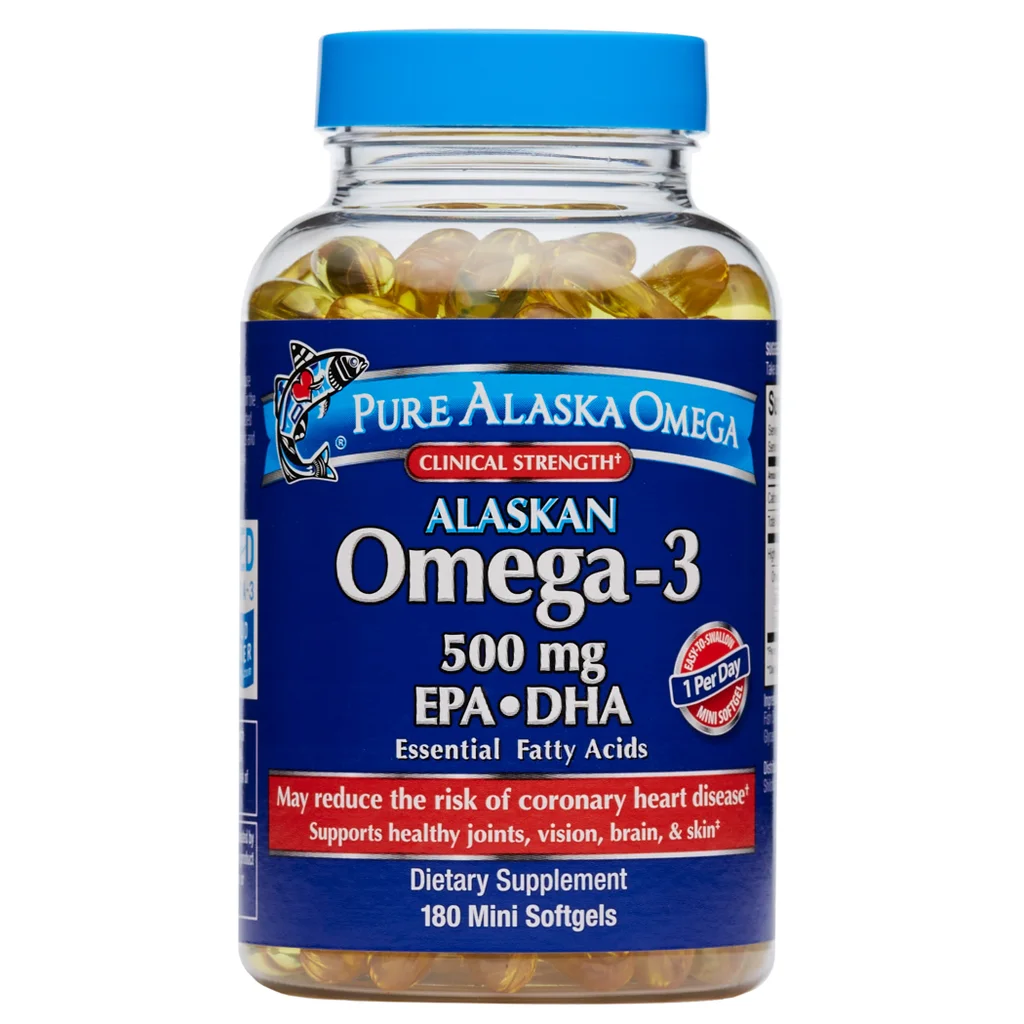 Viên uống dầu cá hồi PURE ALASKA OMEGA-3 500MG EPA + DHA,180 viên